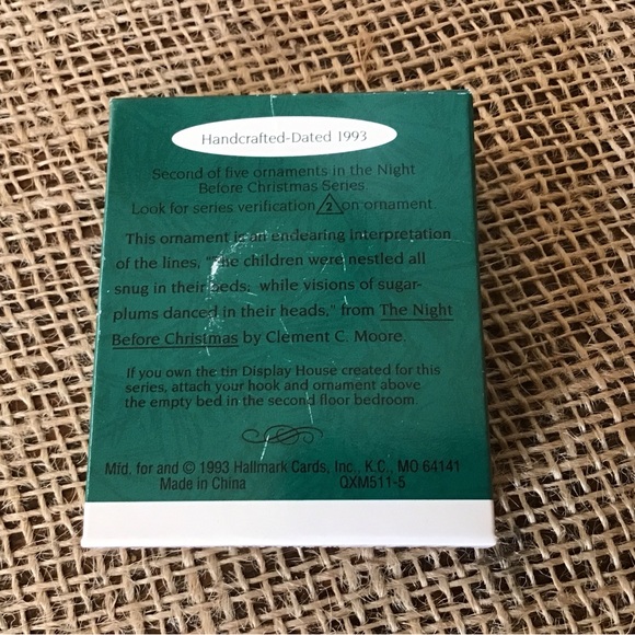 Vintage 1993 Hallmark miniature Night Before Christmas miniature ornament - Picture 3 of 6
